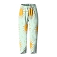 thumbnail image 2 of Pantalones de Mujer Traje Verano Cómodo de Moda Impreso Pantalones Recortados, Pantalones Elásticos Casuales, 2 of 5