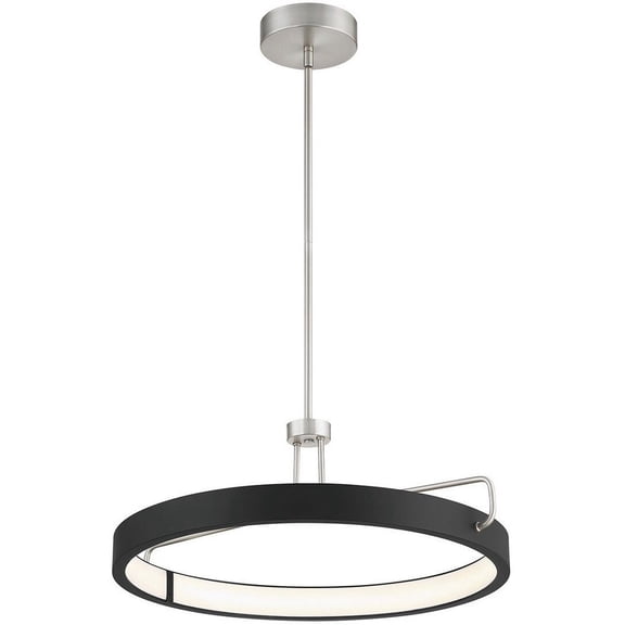 37082-025 Eurofase Lighting Pemberton - 26 Inch 32W 1 LED Convertible Pendant-Satin Nickel Finish