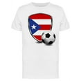 thumbnail image 1 of Puerto Rico Shield Soccer T-Shirt Men -Image by Shutterstock, Male 3X-Large, 1 of 2