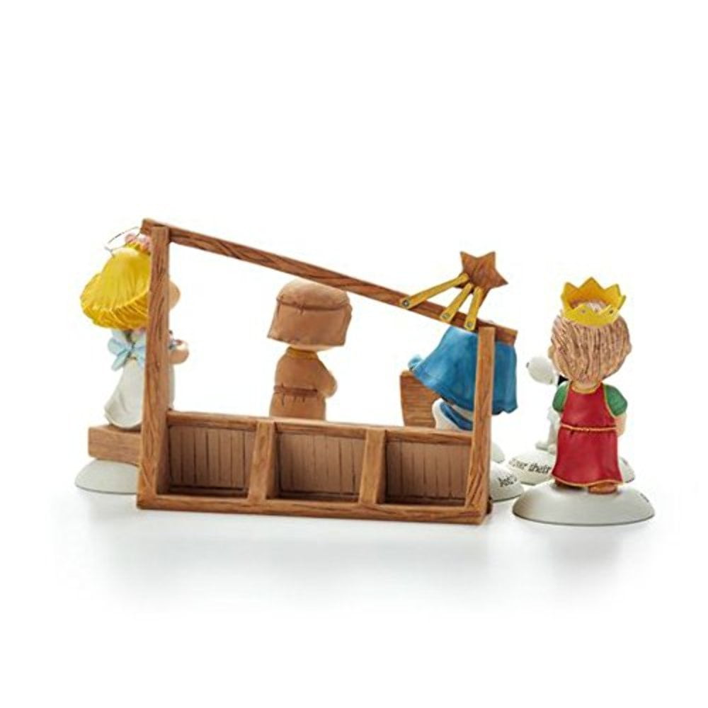 Hallmark 2014 Glad Tidings Nativity Peanuts Gallery Figurines Set of