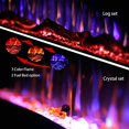 thumbnail image 4 of Valuxhome Electric Fireplace, 50 Inches Fireplace, Recessed Fireplaces for Living Room Electric with Remote, Overheating Protection, Logset and Crystal, Touch Screen, 1500W/750W, Black, 4 of 5