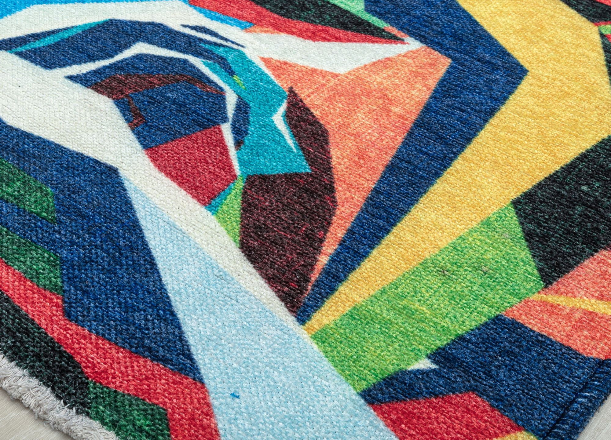 Elizabeth Sutton MI20A Coming Up Roses Abstract/Floral Modern Multicolor Area Rug, 7'10"X10'0"