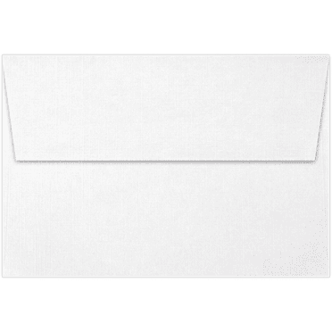 LUXPaper A4 Invitation Envelopes, 4 1/4 x 6 1/4, 80 lb. White Linen, 50 Pack