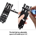 thumbnail image 3 of Belt Clip Outdoor Loops Camping Knife Blade Lock with Screws for Holsters, Mag Pouches, Knife Sheaths, 2-Pack, 3 of 5