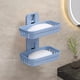 thumbnail image 1 of Estante de pared, caja de almacenamiento, estante adhesivo impermeable para baño, estante con adhesivo resistente, para cuarto de ducha, estructura metálica, diseño de 2 niveles, para, 1 of 9