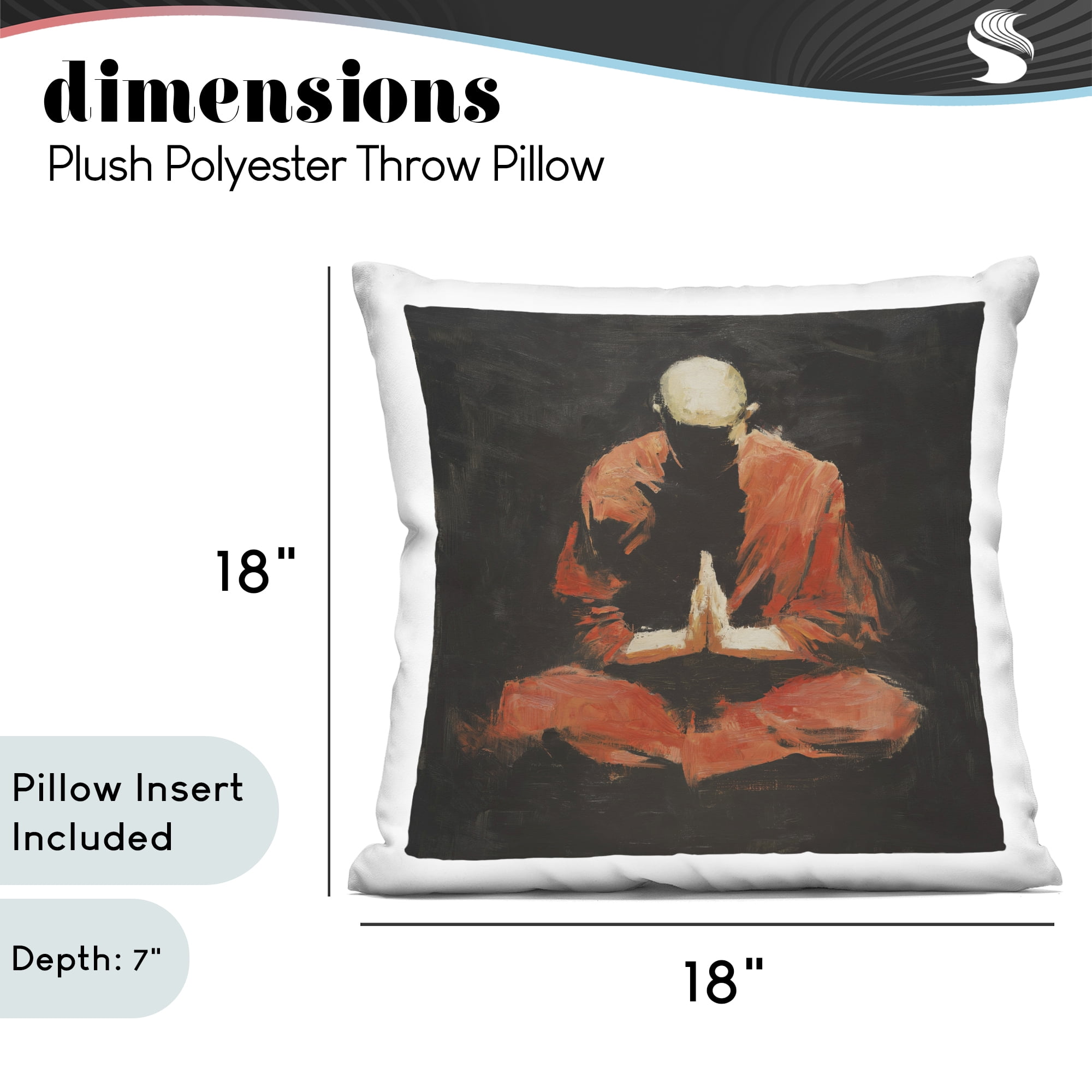 Stupell Industries The Calm Within Decorative Printed Throw Pillow, design by Svetlana Aleynikova