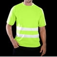 thumbnail image 5 of SXcggal Men High Vis Reflective T Shirt Short Sleeve Mesh Shirts Work Shirt, 5 of 9