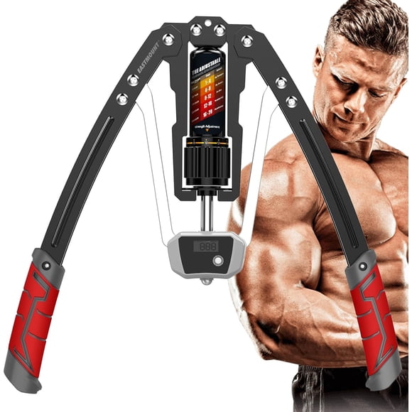 Twister Arm Exerciser with Counter DisplayAdjustable lbs Hydraulic Power Home Chest Expander Shoulder Muscle Training Fitness Equipment Arm Exercise Strengthener