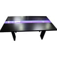 thumbnail image 1 of Best Master Zendaya Solid Wood Dining Table in Black Wood with LED Lights, 1 of 3