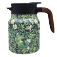 thumbnail image 1 of HLONK Tea   1000ML Vintage Floral Pattern Stainless Steel Insulated Teapot  Built-In Infuser  Wooden Handle, 1 of 7