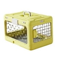 thumbnail image 4 of Folding Puppy Crate Collapsible Pet Cage Portable Cat Carrier Durable PP Iron Wire for Small Dog Kitten Bunny, 4 of 9