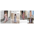 thumbnail image 6 of PRETTYGARDEN Women's Summer Maxi Dresses Boho Floral Short Sleeve V Neck Casual Wedding Guest Beach Vacation Outfits, 6 of 9