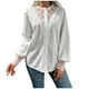 thumbnail image 1 of Mujeres Tops Camisas Blusas Elegante Casual Otoño Moda Encaje Linterna Mangas Un solo pecho Odeerbi ODB-5, 1 of 7