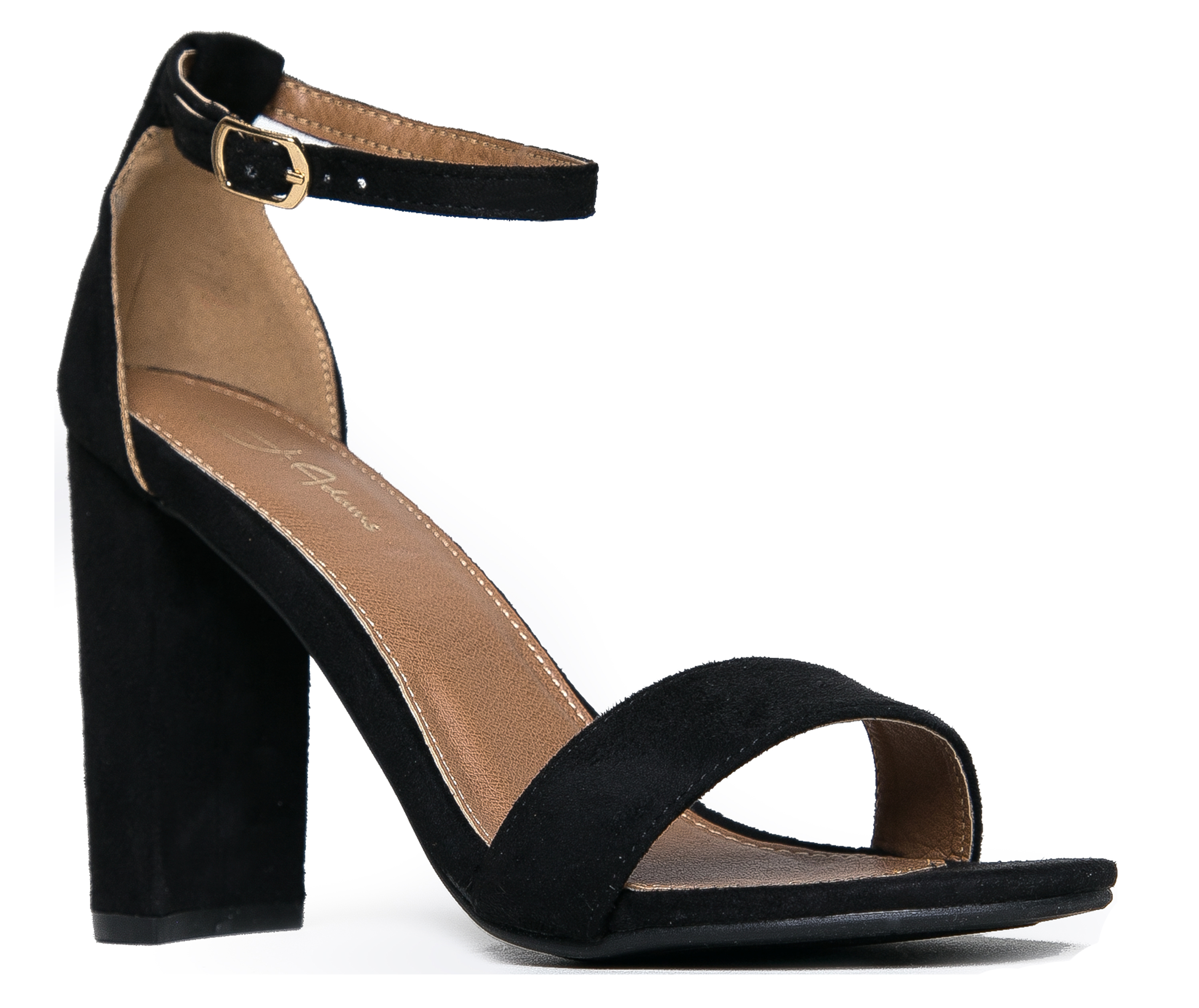 J. Adams Shirley Strappy Chunky High Heel Classic Pump