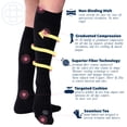 thumbnail image 3 of Doctor's Choice Over The Calf Women's Compression Socks, Medium, Women's Shoe Size 6-10, 1 Pack, 3 of 11