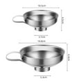 Canning Funnel, 2 Pack Stainless Steel Canning Supplies Kitchen Funnel