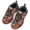 thumbnail image 3 of Chririnla Christmas Puppy Print Kids Shoes Size 3 Boys Girls School Sneakers Lightweight Breathable Mesh Walking Shoes Casual Lace Up Athletic Running Trainer, 3 of 7