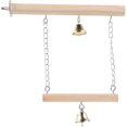 thumbnail image 2 of Miangastore Birdcage Perch Stand Toy Bird Swing Parakeet Swing Bird Standing Stick Swing Toy with Bell, 2 of 8