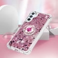 thumbnail image 5 of Funda para Samsung Galaxy A54 5G con Brillo Líquido Flotante, Purpurina, Parachoques y Anillo Giratorio Soporte, 5 of 5