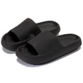 thumbnail image 1 of Pantuflas Rosyclo Cloud Antideslizantes Abiertas Punta Negra Suela 4 cm, 1 of 6