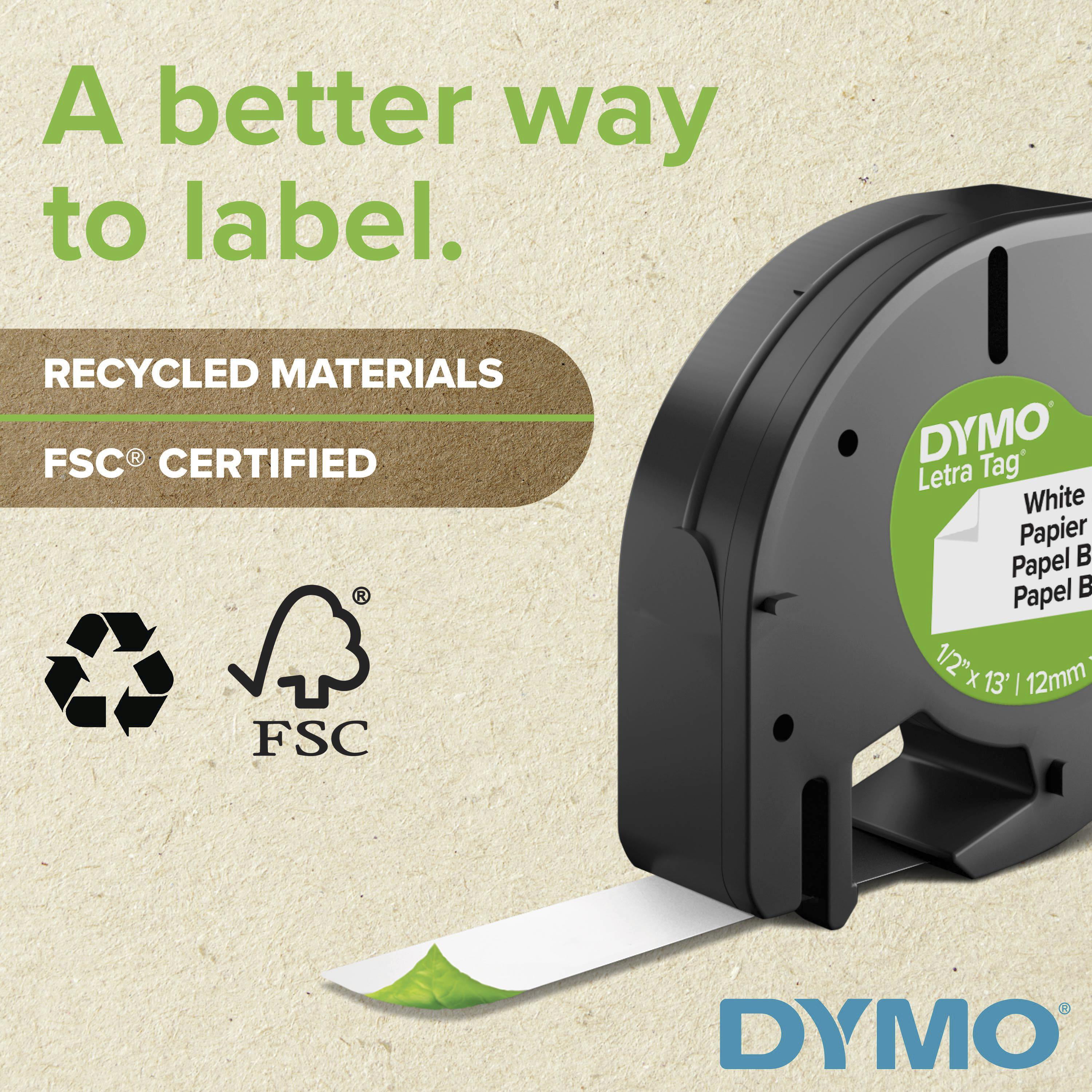 Details about   Compatible Label Tape Replacement For DYMO LetraTag Labeling Refills Paper Black 