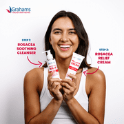 Grahams Natural Rosacea Cream, Natural Anti-Redness Moisturizer (75g Tube)