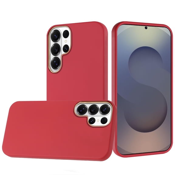 For Samsung s26 Ultra Classy Slick Chromed Around Hybrid Case Cover - Red