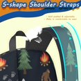 thumbnail image 5 of Bigfoot and Campfire Black Pattern 17" School Backpacks for Teens,Waterproof Oxford Fabric,S-Shape Padded Straps for School,Travel,Hiking,Camping, 5 of 6