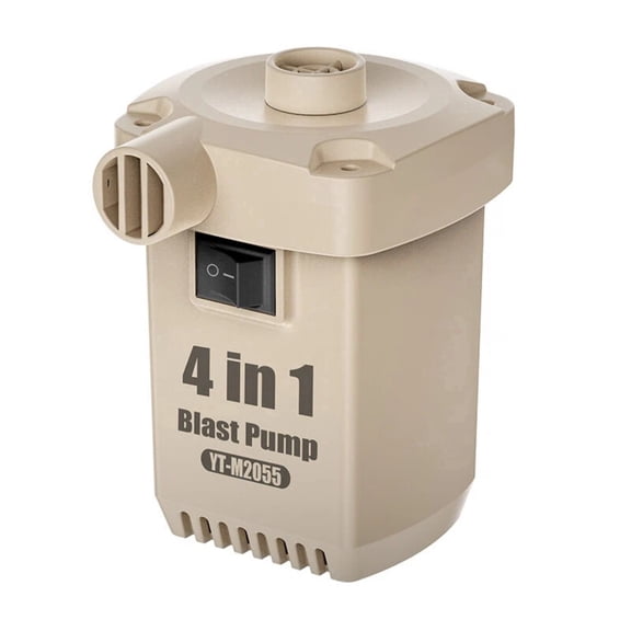 STORGENER Portable Air Pump, Mini Air Pump, Electric Type-C Rechargeable, Quickly Inflate Deflate, Sand-Colored