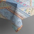 thumbnail image 3 of Boho Bohemia Flower Rectangle Tablecloth 60"x84",Waterproof Polyester Rectangle Table Cloth, Wipeable Spillproof Polyester Tablecloth for Dining, Camping, Indoor and Outdoor, 3 of 5
