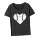 thumbnail image 5 of Camiseta para mujer con cuello redondo, camisetas transpirables de verano para uso diario y desplazamientos L, 5 of 8