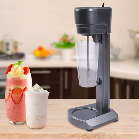 FETCOI Commercial Electric Milkshake Maker Drink Mixer Smoothie Milk Machine (Black 300W)