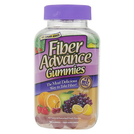 FiberAdvance Mixed Berry Flavors Fiber Supplement Gummies, 90 Count