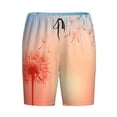 thumbnail image 3 of Picia The Sunset of Dandelion Pajama Shorts for Men, Men's Pajama Bottoms, Sleepwear,Short Pajama Pants-X-Large, 3 of 9