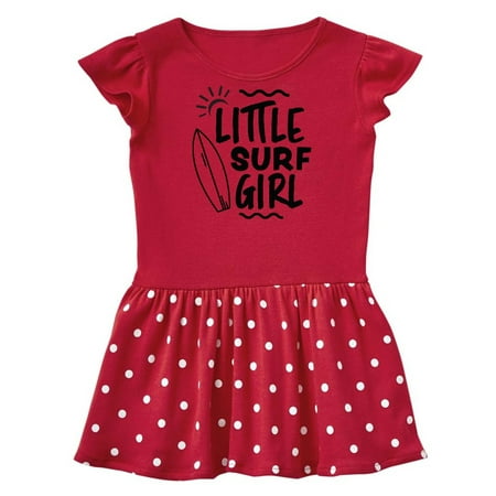 

Inktastic Little Surf Girl with Surfboard Gift Baby Girl Dress