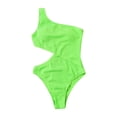 thumbnail image 5 of Summer Savings Clearance! Enjoytime One Shoulder One Piece Swimsuit Women Sexy Solid Cut Out High Waisted Tummy Control Bathing Suits Swimwear For Women, 5 of 5