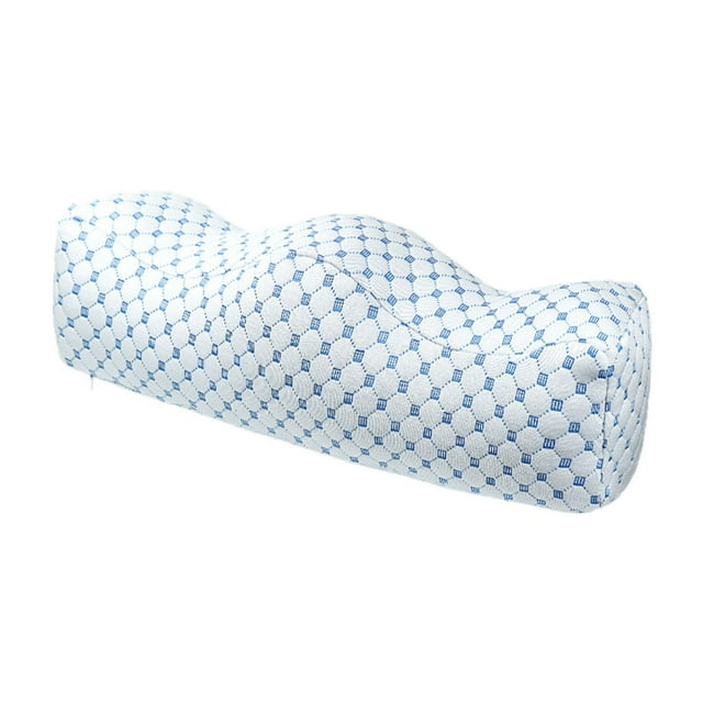 Tnarru Coussin Repose-Jambes Inclinable Support en Forme de W Cadeaux Robustes Repose-Pieds de Canapé Coussin Bleu