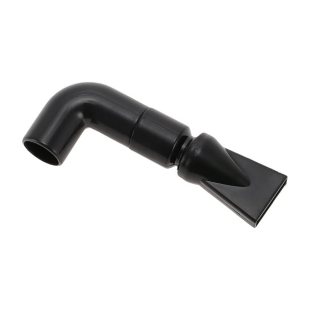 Boquilla de acuario Unique Bargains, boquilla de pico de pato para bomba de acuario, tubo de pico de pato para tanque de peces 0.59" OD, negro
