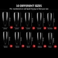 thumbnail image 4 of Graflsoa 500-Piece Ultra-Thin Clear Acrylic Nail Tips, Pointed Style, Transparent (H095-7), 4 of 6