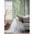 thumbnail image 4 of Sheer Curtains 72 Inches Long, Sage Green Botanical Semi Sheer Curtains Light Filtering Window Treatment, Farmhouse Country Leaves Plant Privacy Voile Drapes for Living Room Bedroom 52x72 Inch, 4 of 7