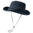 thumbnail image 4 of Wide Brim Sun Hats for Women Sun Hats Stylish Sun Hats For Women Men Unisex Casual Denim Wide Brim Summer Beach Outdoor Sun Hat Comfortable Lightweight Breathable, 4 of 4