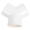 thumbnail image 1 of HONITANO 1Pcs Y Shaped Duct Splitter For Intelligent Exhaust Vents Durable PVC Construction, 1 of 8