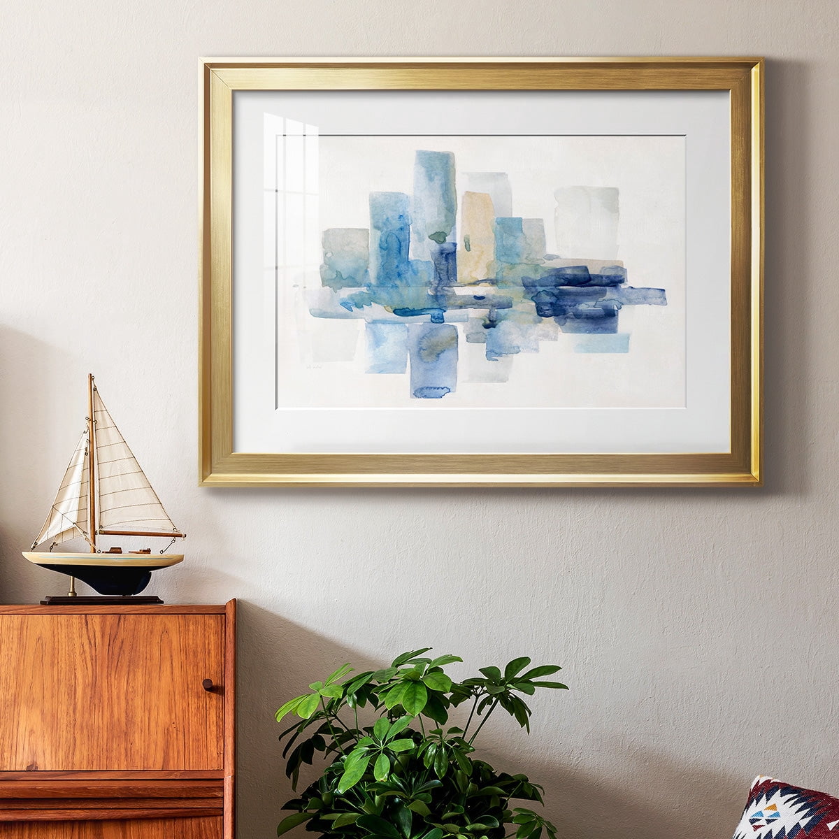 Soft Skyline I Premium Framed Print - Ready to Hang
