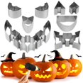 thumbnail image 2 of SUTENGDA Halloween Pumpkin Carving Set Stainless Steel Mould Baking Tool DIY Pumpkin Lamp Carving Tool, 2 of 6