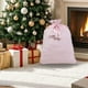 thumbnail image 4 of Bolsa de regalo navideña con cordón, hecha de tela de arpillera de Papá Noel, ideal para regalos de Navidad, suministros para fiestas y recuerdos de Navidad. Nchkun, 4 of 9