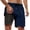 Navy, variant on PMVFHDE Mens Swim Trunks With Compression Liner Inseam Board Shorts Bathing Suit Pockets Summer