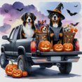 thumbnail image 4 of Hilo Algodón Ecológico Bordado Punto Cruz Perro Halloween Impreso 11CT 50x50cm, 4 of 8