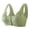 Green, variant on NIEWTR Ladies Bras Bras for Women No Underwire Comfortable Full Coverage Front Closure Bralettes Wireless Wirefree Everyday Bras(Grey,L)