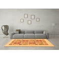 thumbnail image 3 of Ahgly Company Indoor Rectangle Abstract Orange Modern Area Rugs, 5' x 7', 3 of 4