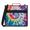 Black, variant on Jiaoprinted Tie Dye Zipper 3 D-Ring Binder Bag with Shoulder Strap, Abstract Rainbow Spiral Waterproof Expanding Binder, Multi-Pocket Portfolio Organizer Case